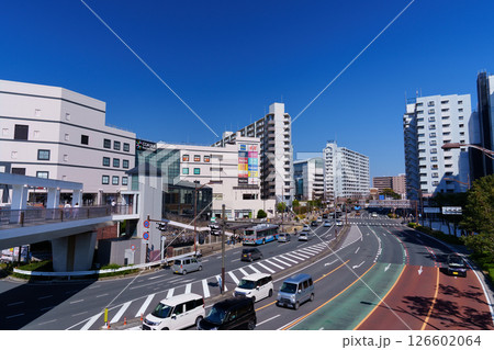 神奈川県・横須賀 京急本線 汐入駅周辺の風景 神奈川県・横須賀 京急本線 汐入駅周辺の風景 126602064