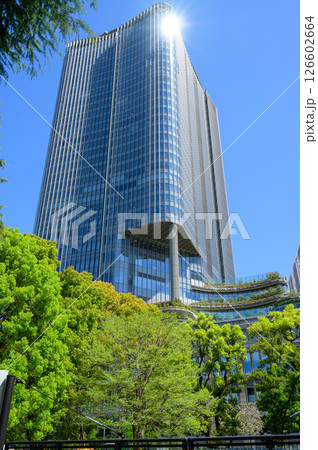 日比谷公園の新緑と東京ミッドタウン日比谷 [東京都] 126602664