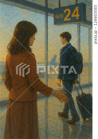 空港　見送り 126603085