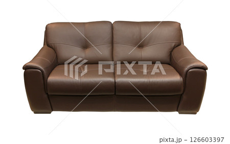 Leather couch brown Leather couch brown 126603397