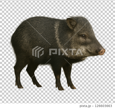 Profile of a pygmy river boar Profile of a pygmy river boar 126603663