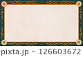 装飾付きヴィンテージ風花柄フレーム 126603672