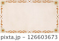 装飾付きヴィンテージ風花柄フレーム 126603673