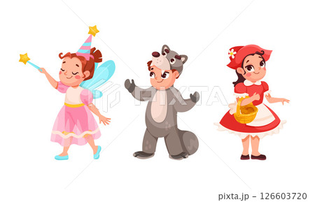 Delightful Whimsical Cartoon Characters Including Fairy, Animal, and Bakery Themes Galore 126603720