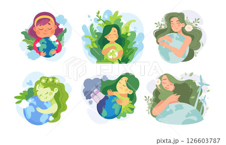 Explore beautiful natureinspired illustrations featuring women that promote eco awareness Explore beautiful natureinspired illustrations featuring women that promote eco awareness 126603787