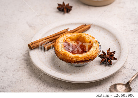 Portuguese custard tarts or Pastel de Nata Portuguese custard tarts or Pastel de Nata 126603900