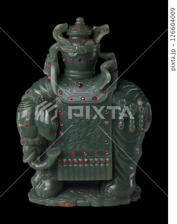 Antique Chinese Jade Elephant Carrying Vase - 18-19th Century Art 126604009
