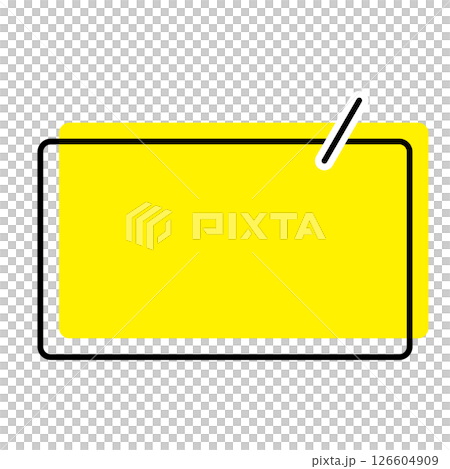 Simple speech bubble illustration, horizontal, square 126604909