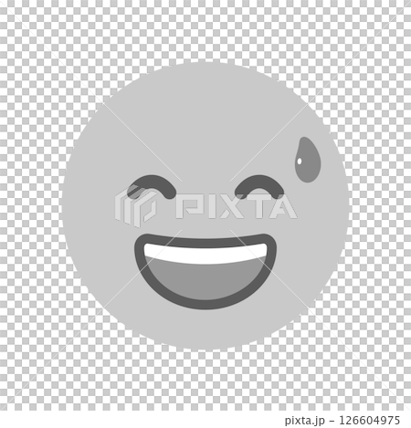 冷や汗をかきながら笑う絵文字 - 苦笑いや気まずい顔のイラスト素材 冷や汗をかきながら笑う絵文字 - 苦笑いや気まずい顔のイラスト素材 126604975