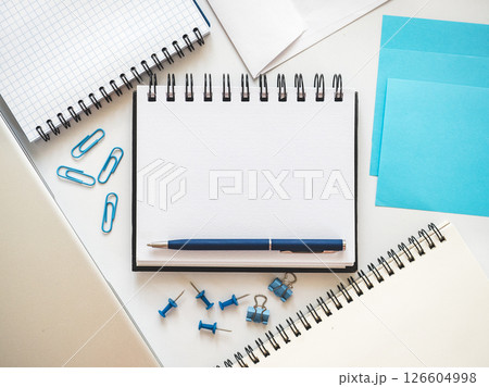 Blank notepad page for congratulatory inscriptions. Day light Blank notepad page for congratulatory inscriptions. Day light 126604998