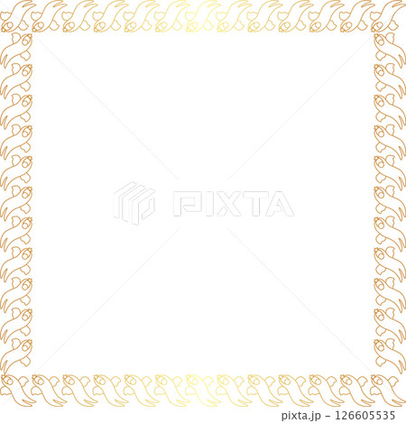 Holy Angel with star frame. Christmas star, cute cartoon new year holidays 2d illustration 126605535