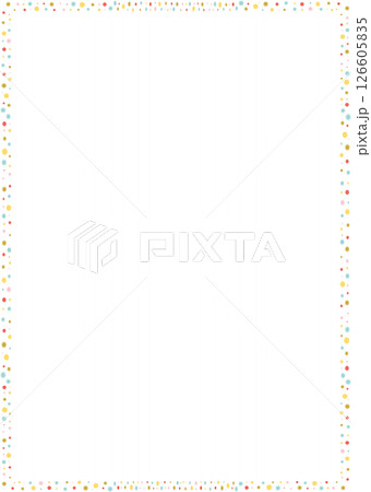 Blobs doodle colorful frame. Trendy graphic confetti template. Cute empty frame box Blobs doodle colorful frame. Trendy graphic confetti template. Cute empty frame box 126605835