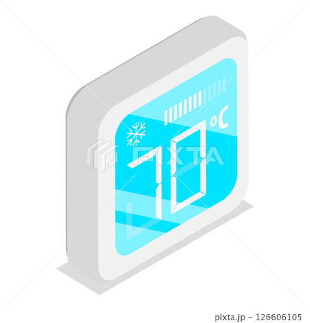 3D Isometric Flat Set of Smart Home Heating And Cooling. Item 4 3D Isometric Flat Set of Smart Home Heating And Cooling. Item 4 126606105