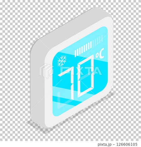 3D Isometric Flat Set of Smart Home Heating And Cooling. Item 4 3D Isometric Flat Set of Smart Home Heating And Cooling. Item 4 126606105
