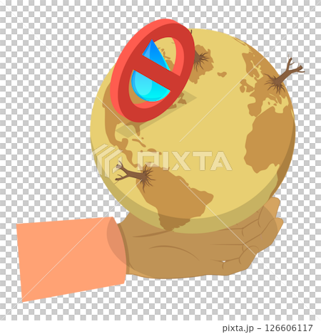3D Isometric Flat  Illustration of Climate Change. Item 7 126606117
