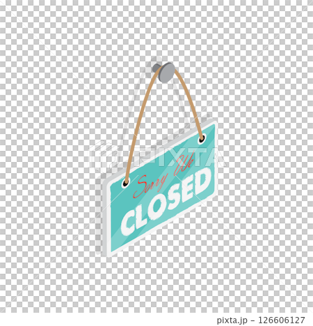 3D Isometric Flat  Set of Signboards. Item 1 126606127