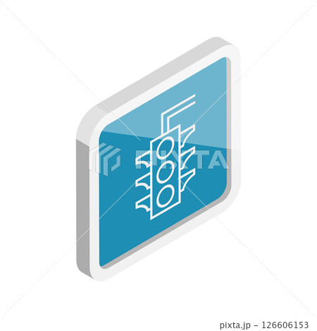 3D Isometric Flat Set of Highway Icons. Item 1 3D Isometric Flat Set of Highway Icons. Item 1 126606153
