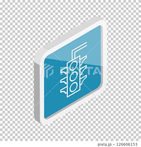 3D Isometric Flat  Set of Highway Icons. Item 1 126606153