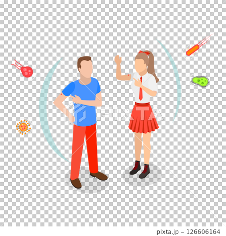 3D Isometric Flat Illustration of Infectious Diseases Prevention. Item 2 3D Isometric Flat Illustration of Infectious Diseases Prevention. Item 2 126606164