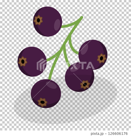 3D Isometric Flat  Set of Berries. Item 2 126606176