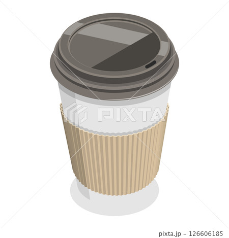3D Isometric Flat  Set of Coffee Beverages. Item 8 126606185