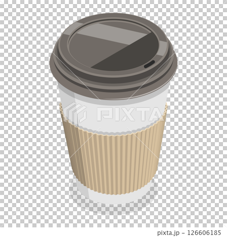 3D Isometric Flat  Set of Coffee Beverages. Item 8 126606185