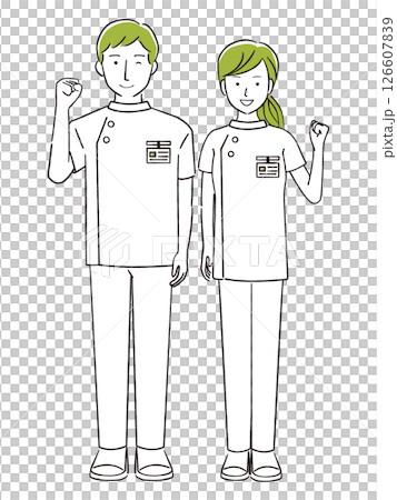 手繪 1color 物理治療師男女拳頭泵 126607839