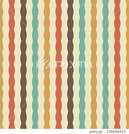Seamless background. The composition of colorful elements creates a seamless pattern. National ornament. Idea for textiles, textures, prints, wallpapers, clothes and interior, Idea for creative design 126608415