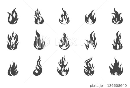 Fire flames svg, Fire flames silhouette, Fire svg, Fire silhouette, Flame svg, Flame silhouettes, Fire flame vector, Fire flame clipart, Fire flame hand drawing. 126608640