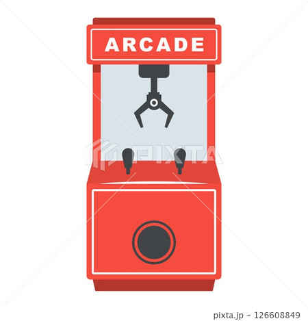 slot machine with toys and hook. slot machine with toys and hook. 126608849