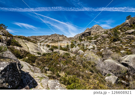 Walking around the Penameda hill in national park Peneda Geres in Portugal. Walking around the Penameda hill in national park Peneda Geres in Portugal. 126608921