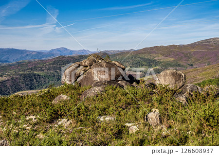 Landscape view of the Peneda Geres National Park in Portugal. Area around Ponte da Barca 126608937