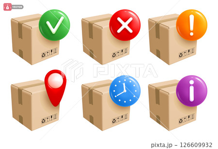 Cargo Delivery Icon Set 126609932