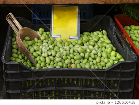 Green olives 126610419