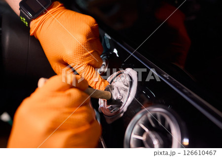 Car Interior Detailing A Comprehensive Guide to Cleaning the Dashboard and Controls Areas 126610467