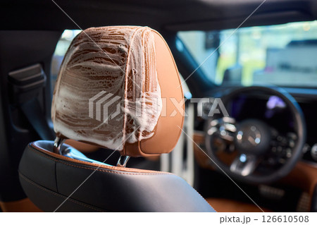 Demonstration of an Expert Car Interior Cleaning Process in Action with Every Detail Considered Demonstration of an Expert Car Interior Cleaning Process in Action with Every Detail Considered 126610508