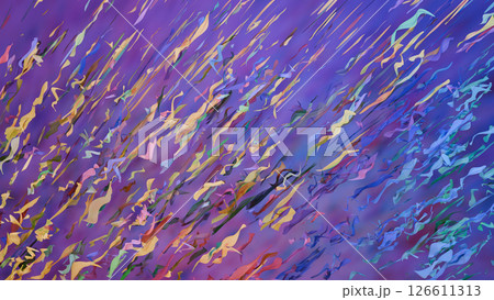 Abstract Colorful Confetti, Party Background 3D illustration 126611313