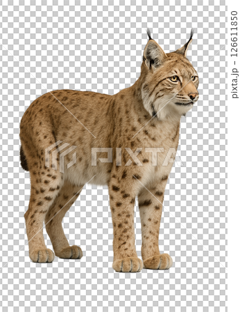山貓的全身圖 126611850