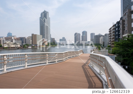 隅田川テラスの風景 隅田川テラスの風景 126612319
