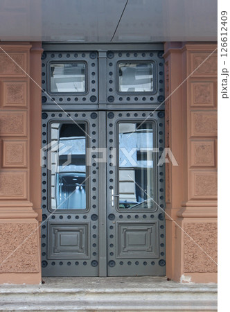 Heavy metal door Heavy metal door 126612409