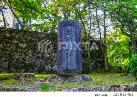 越前大野城の石標 福井県大野市 越前大野城の石標 福井県大野市 126612462