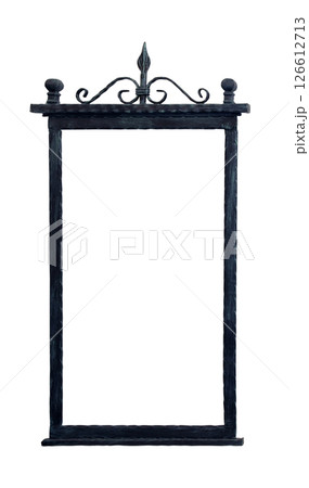 Black iron frame 126612713