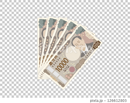 Illustration of the new 50,000 yen banknote Illustration of the new 50,000 yen banknote 126612803