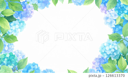 紫陽花　コピースペース 126613370