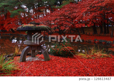 岩手県盛岡市　紅葉の風景 126613487