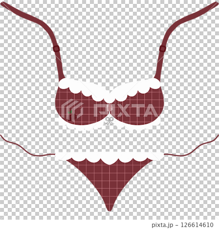 bra with a pattern 126614610