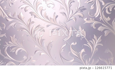 《AI画像》模様の入った白いガラスの背景素材 《AI画像》模様の入った白いガラスの背景素材 126615771