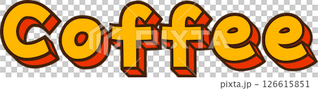 Yellow letters with pop characters 126615851