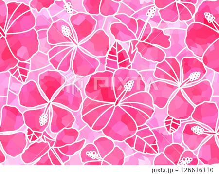 ハイビスカスのステンドグラス C-4 ハイビスカスのステンドグラス C-4 126616110