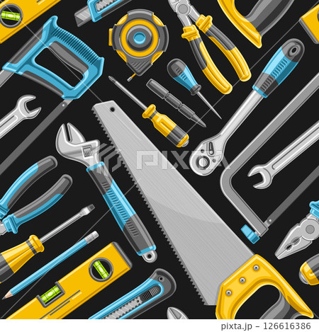 Vector Hardware Tools seamless pattern 126616386